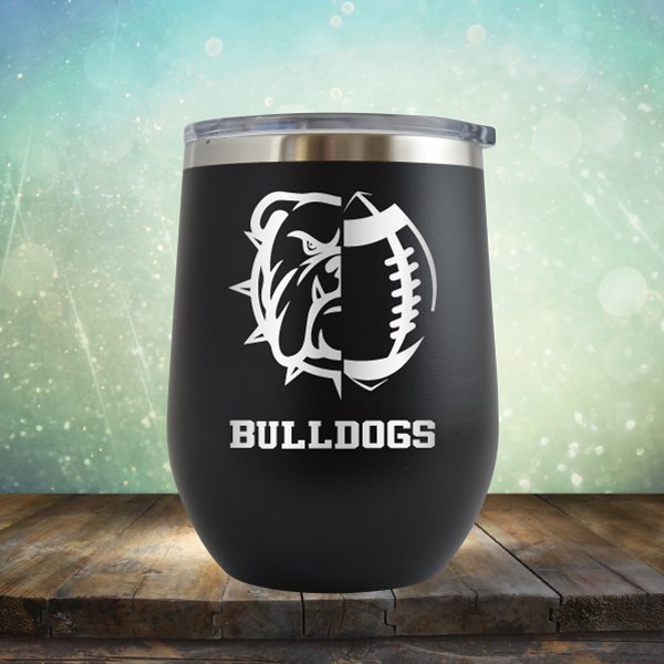 Bulldogs Football - Wine Tumbler