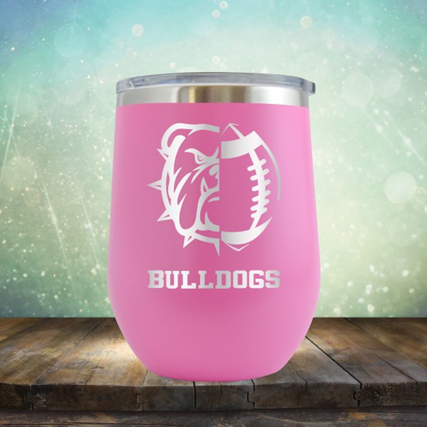 Bulldogs Football - Wine Tumbler