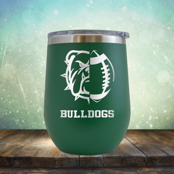 Bulldogs Football - Wine Tumbler