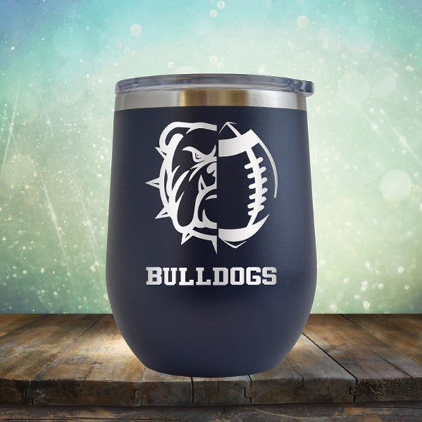 Bulldogs Football - Wine Tumbler