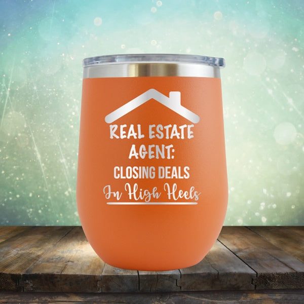 Closing Deals In High Heels - Wine Tumbler