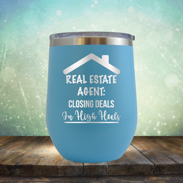 Closing Deals In High Heels - Wine Tumbler