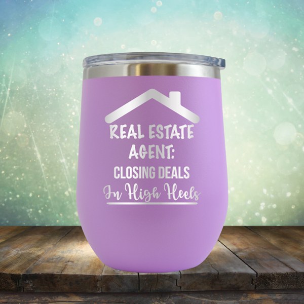 Closing Deals In High Heels - Wine Tumbler