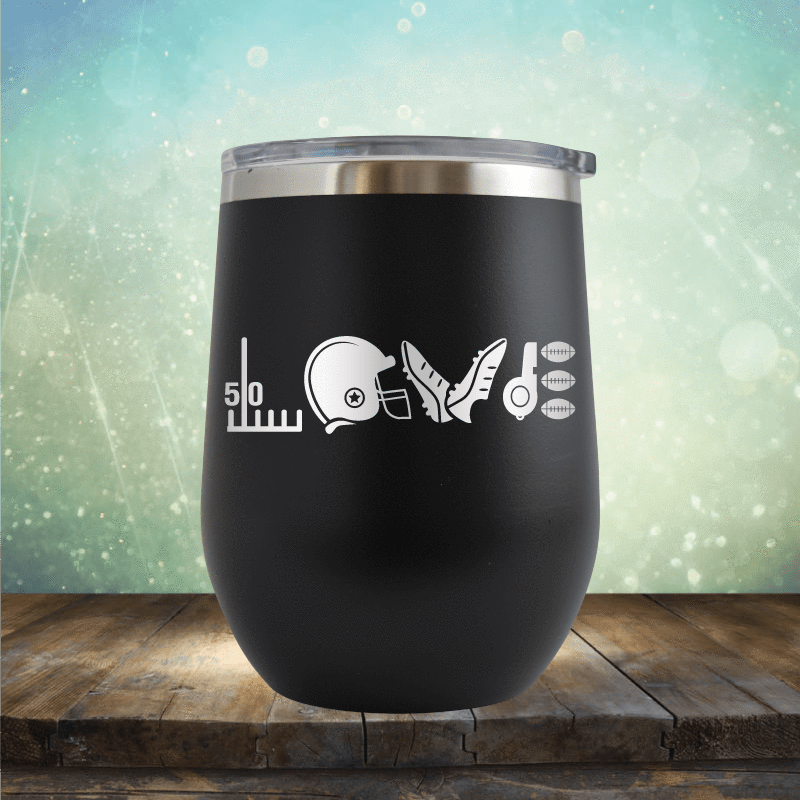 Football Love - Wine Tumbler