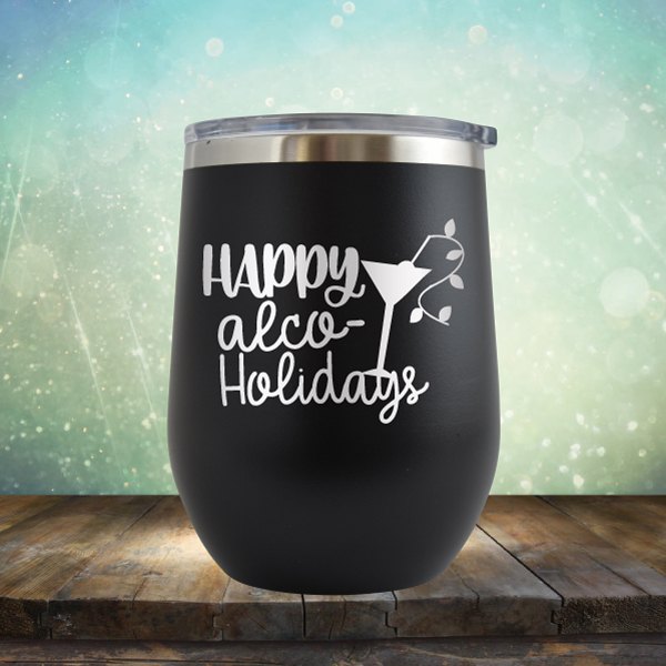 Happy AlcoHolidays - Wine Tumbler