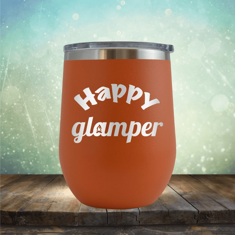 Happy Glamper - Wine Tumbler