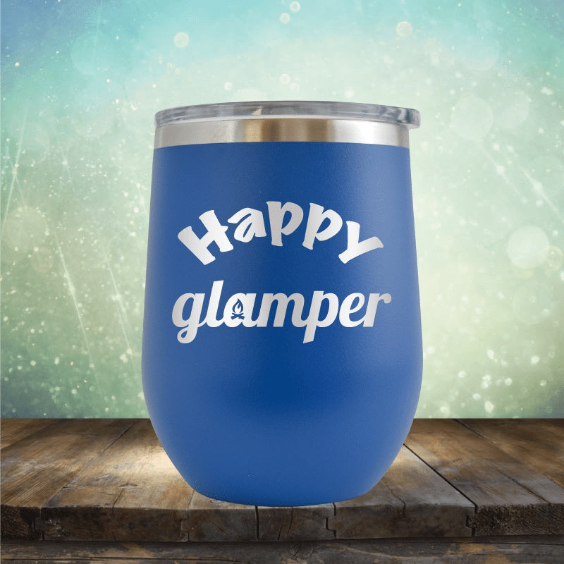 Happy Glamper - Wine Tumbler