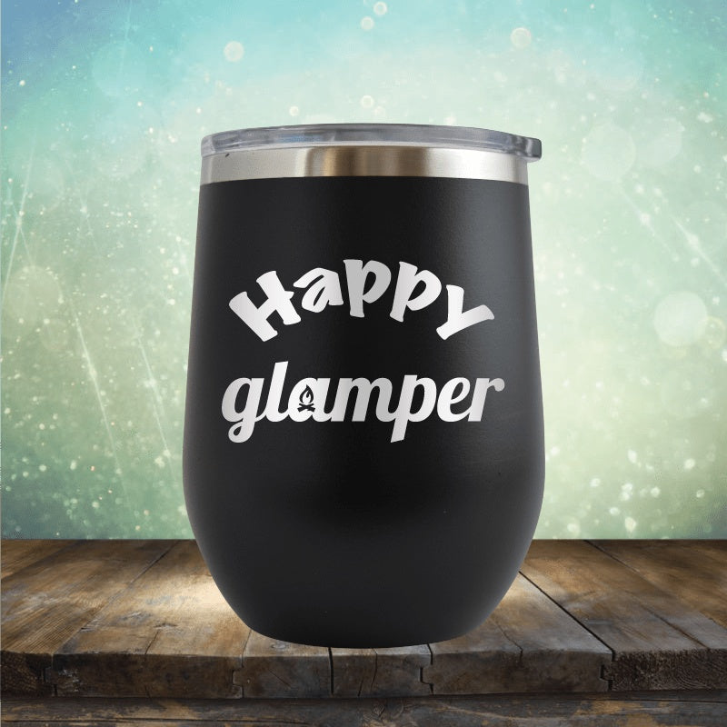 Happy Glamper - Wine Tumbler