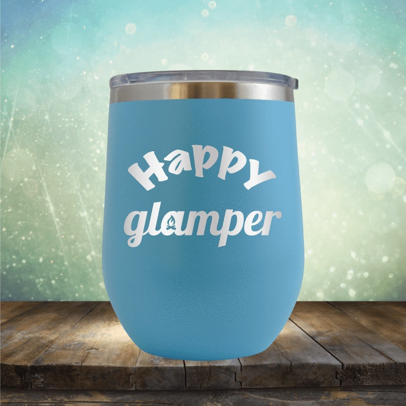 Happy Glamper - Wine Tumbler