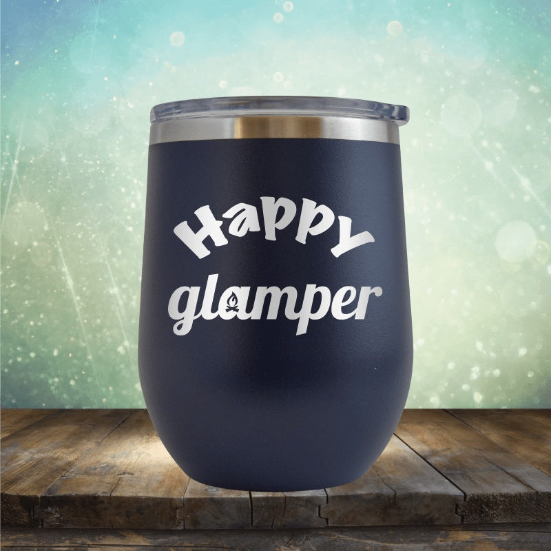 Happy Glamper - Wine Tumbler