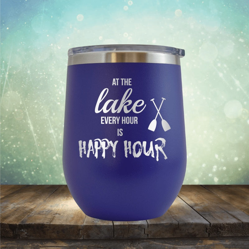 Slogan Wine Tumblers 03/Happy Hour