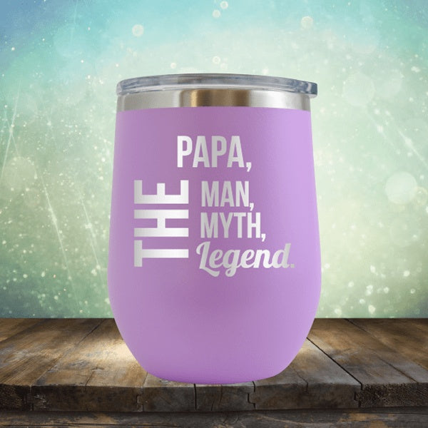 PAPA The Man, The Myth, The Legend - Wine Tumbler