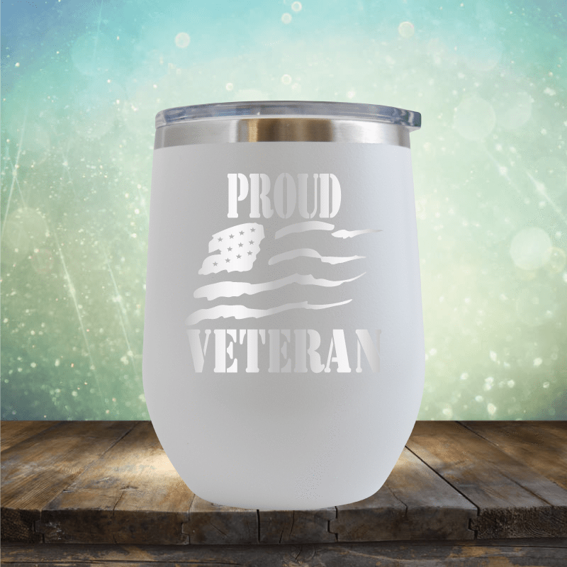 Proud Veteren - Wine Tumbler