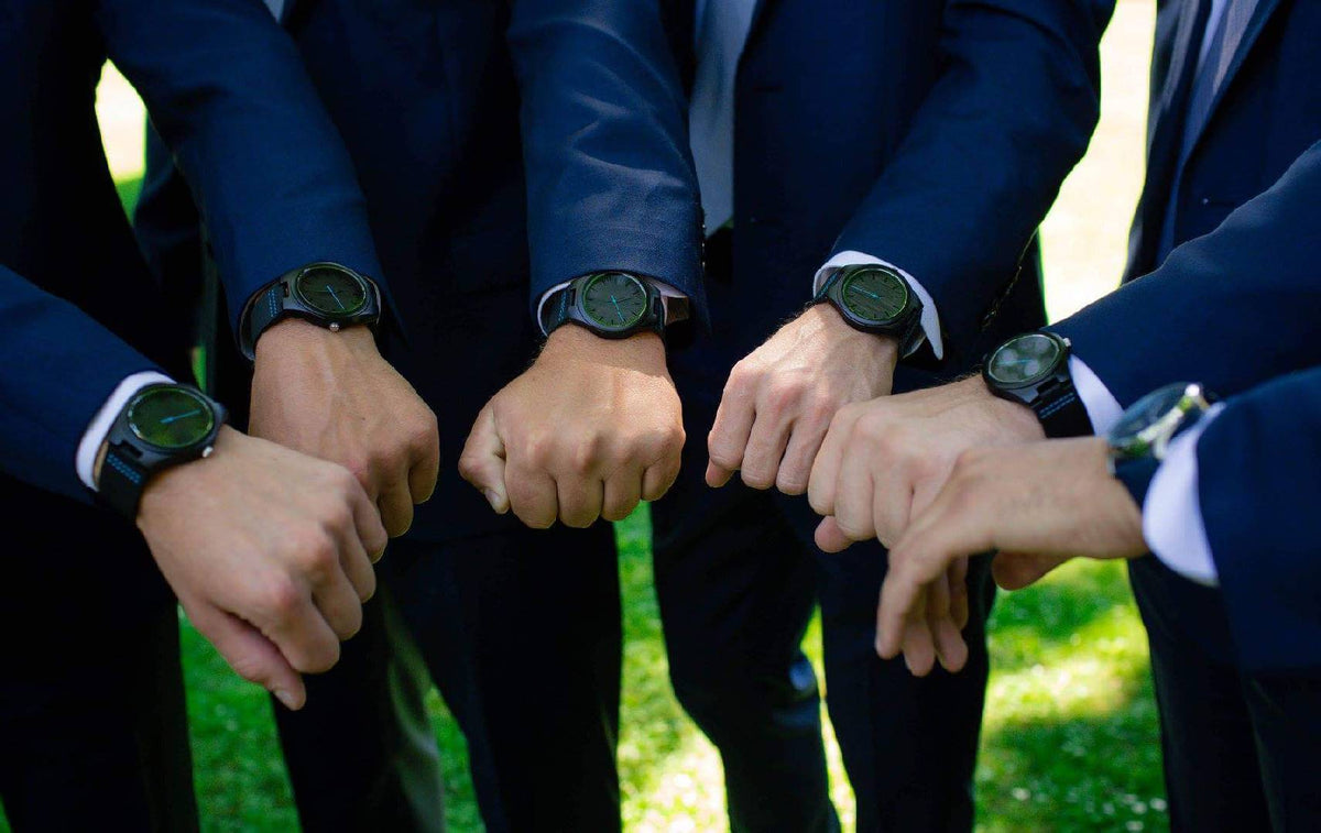 Engraved watches for groom hotsell