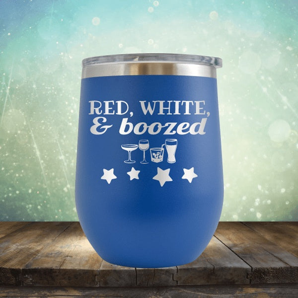 Red White And Boozed - Wine Tumbler
