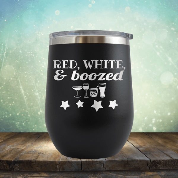 Red White And Boozed - Wine Tumbler