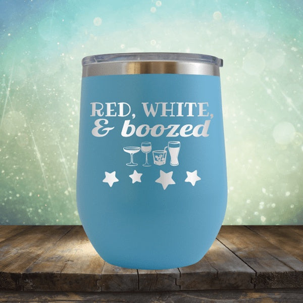 Red White And Boozed - Wine Tumbler
