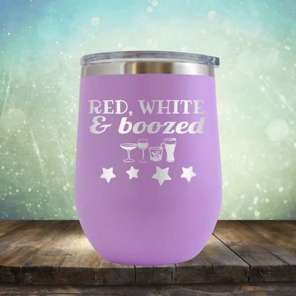 Red White And Boozed - Wine Tumbler