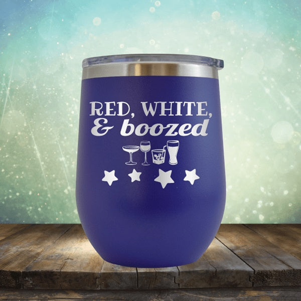 Red White And Boozed - Wine Tumbler