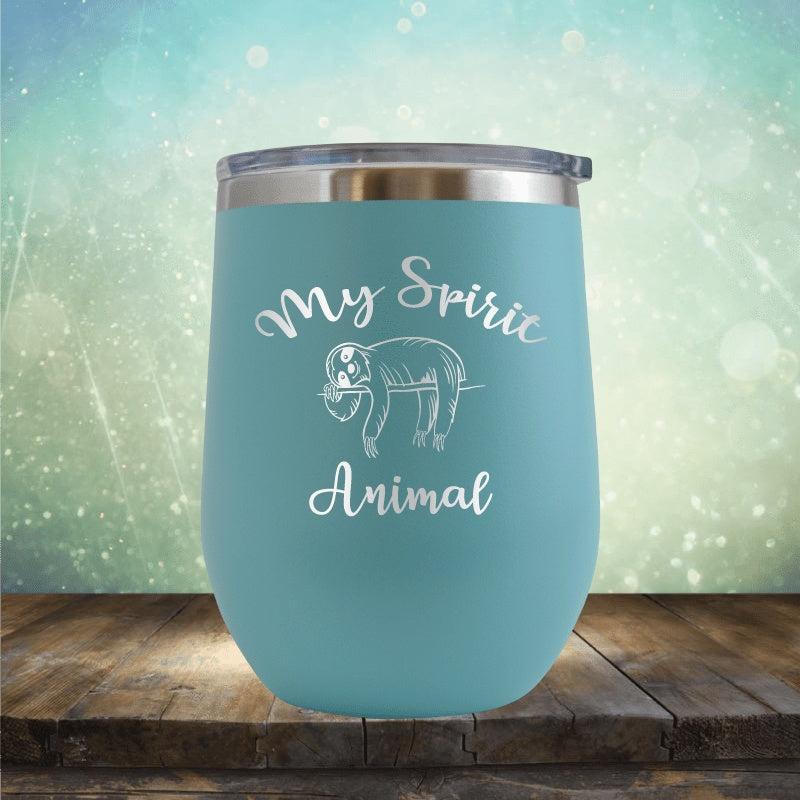 Sloth Spirt Animal - Wine Tumbler