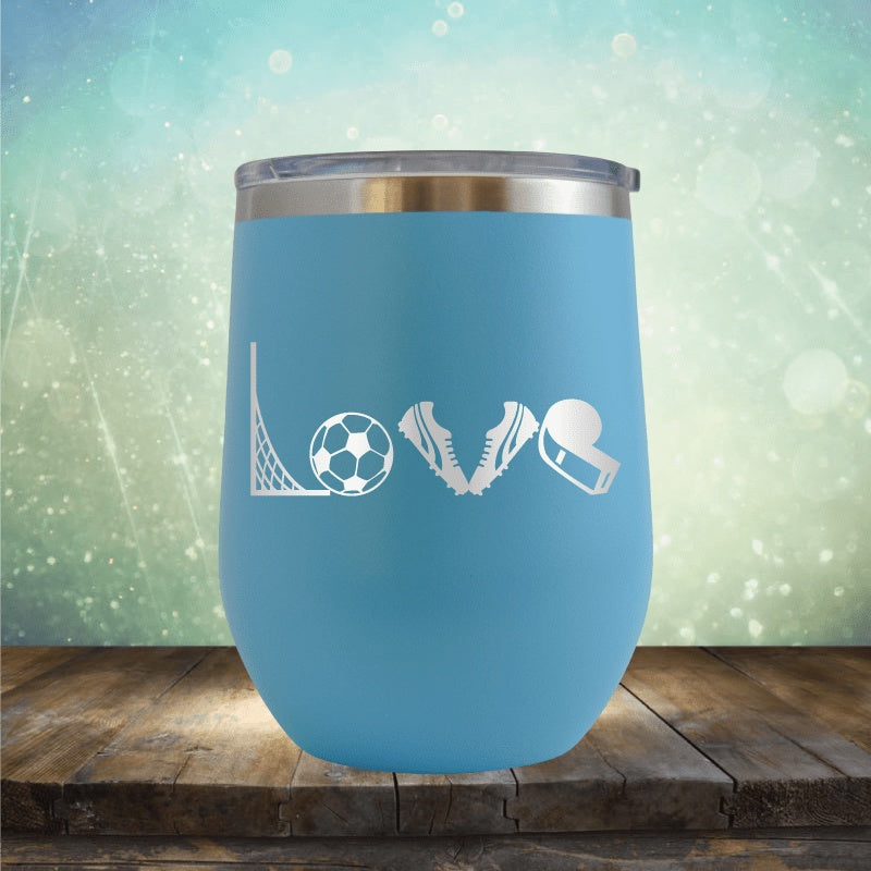 Soccer Love - Wine Tumbler