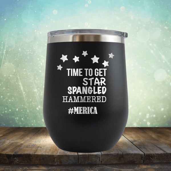 Star Spangled Hammered - Wine Tumbler