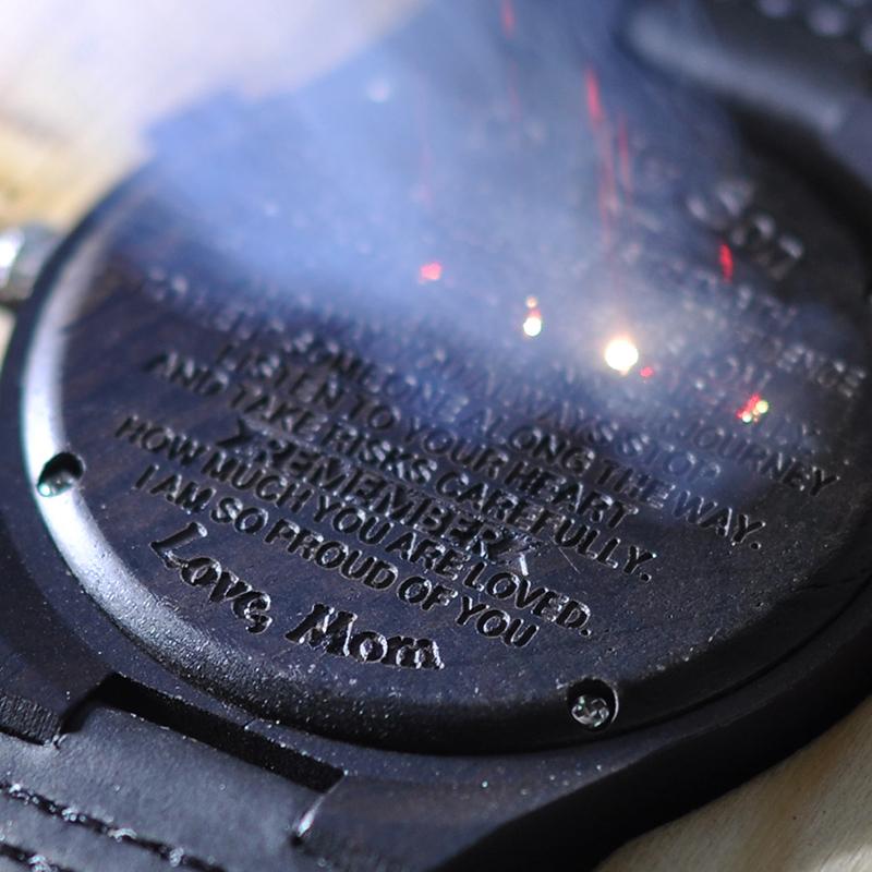 To My Husband I Love You - Engraved Zebra Watch