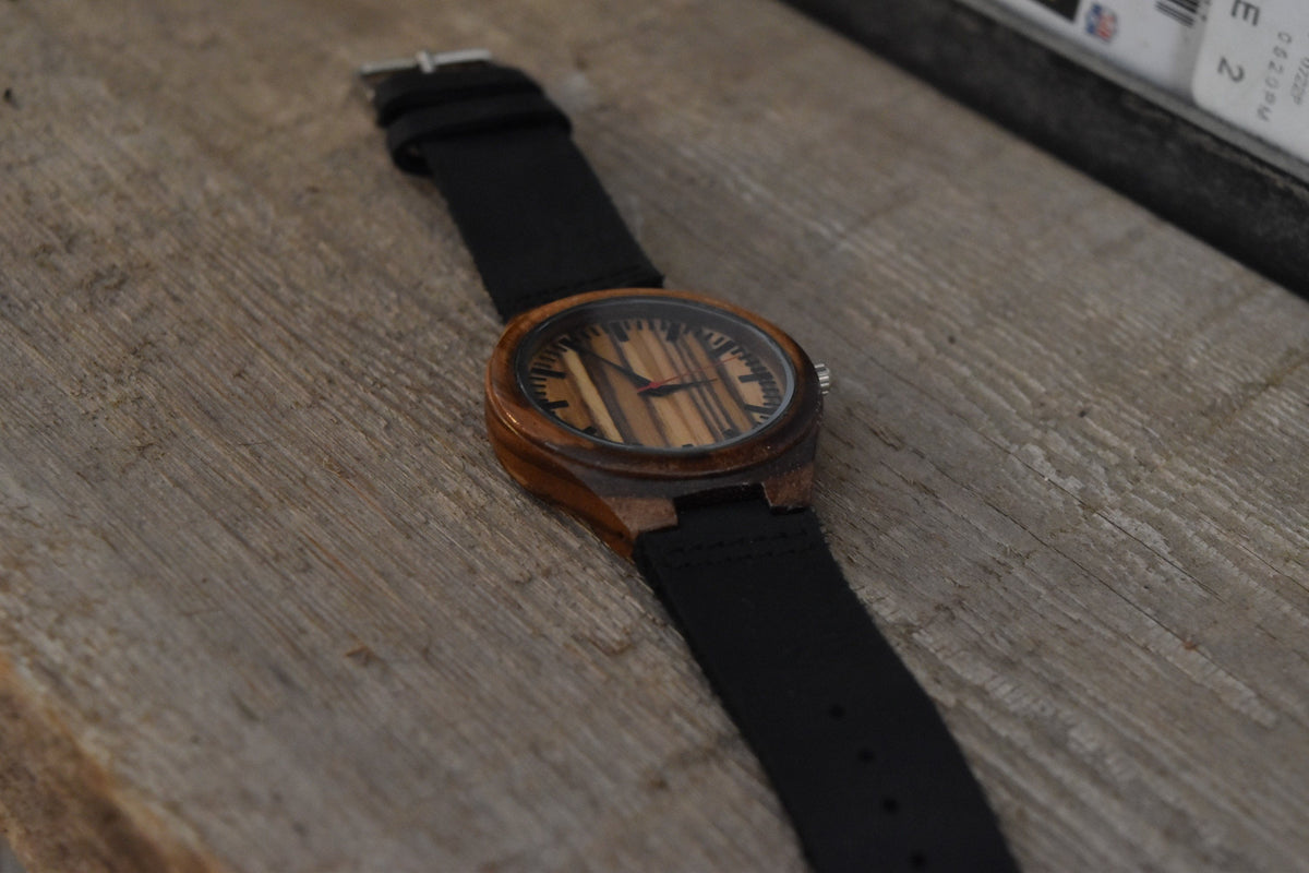 To My Husband I Love You - Engraved Zebra Watch