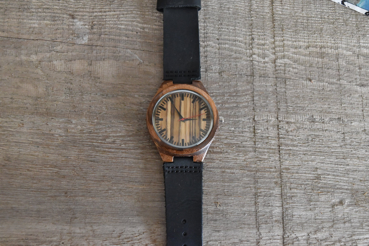 To My Son Wherever Your Journey Takes You Love Mom - Engraved Zebra Watch