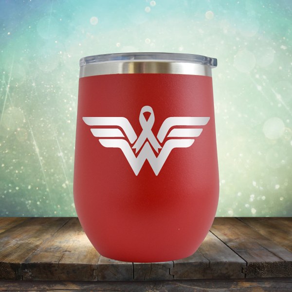 Wonder Woman Cancer - Wine Tumbler