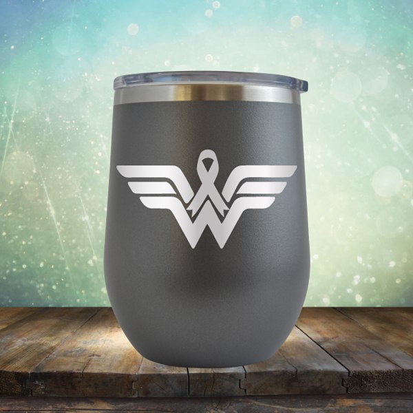 Wonder Woman Cancer - Wine Tumbler